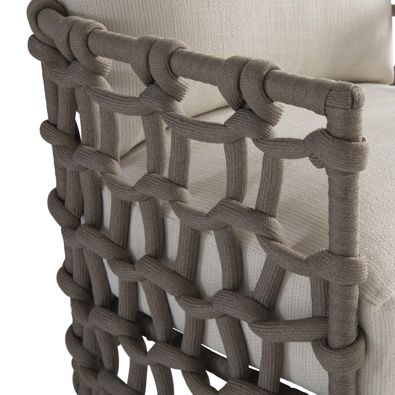 Nodi Patio Chair with Cushions, Cream Outdoor Poly 6070-002