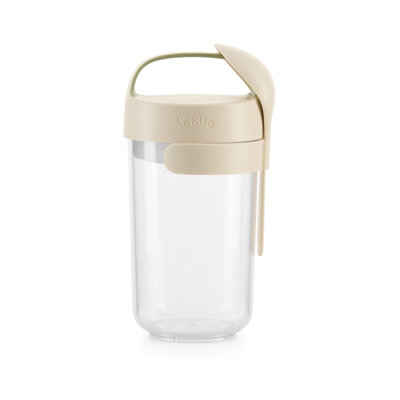 Lékué Natural Jar with Spoon, 600 ml