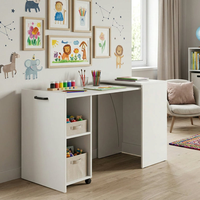 Computer Desk, White