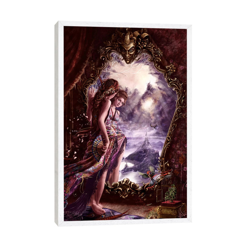 Hopeless Reflections by Melanie Delon - Print on Canvas, 101.6 cm H x 66.04 cm W, White Framed