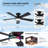 46" Low Profile Flush Mount Ceiling Fan Light With Remote/app Control-265384908