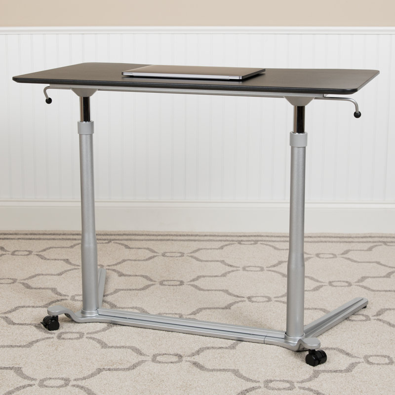 Sit-Down, Stand-Up Ergonomic Computer Desk, Black