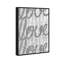 «Round and Round Tall Silver Glitter», reproduction d'art textuel sur toile tendue-67775609-67775605
