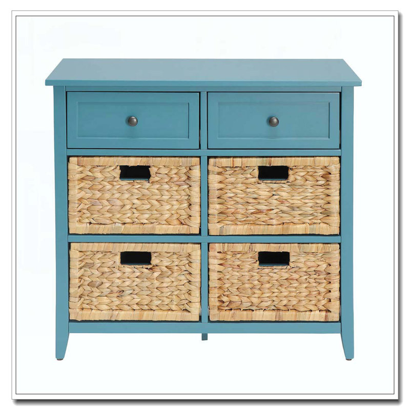 Console avec rangement bleu sarcelle
