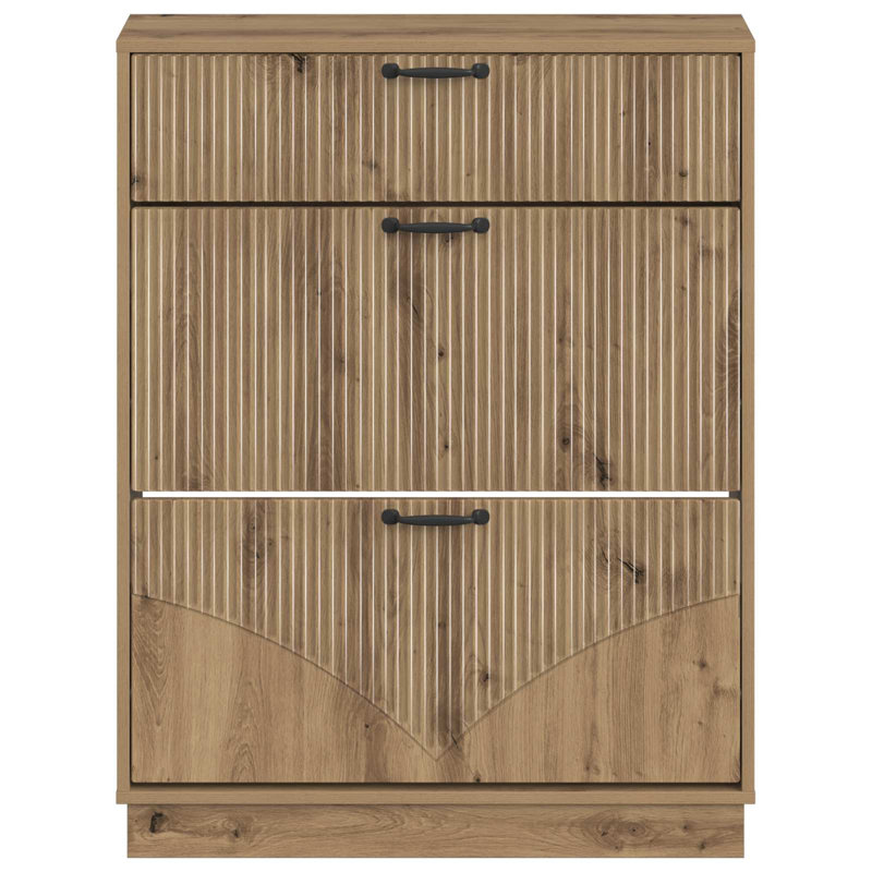 Shoe Storage, 100 cm H x 78 cm W x 24 cm D, Artisan Oak