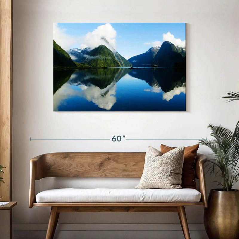 Nicci nuageux Milford Sound, H 30 po x l 45 po
