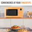 Rétro 1,1 pi³ Four à micro-ondes de comptoir, orange-130942331