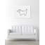 Simple contour de chiot-reproduction d’art-542118407-542118543