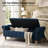 Georgia 58.5'' W  Traditional Classic Storage Bench with Solid Wood Legs and Nailhead Trim-1376251640