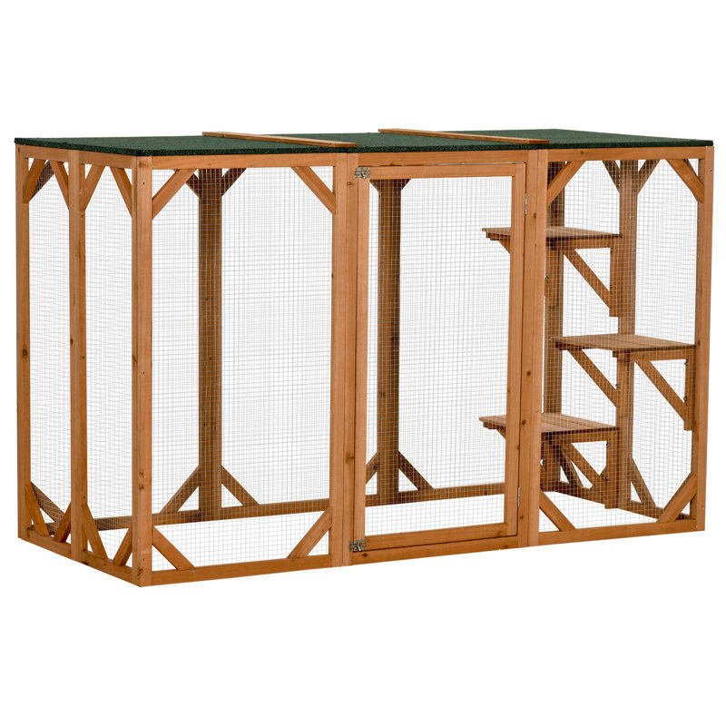 Cage pour chat Aulo, Brun