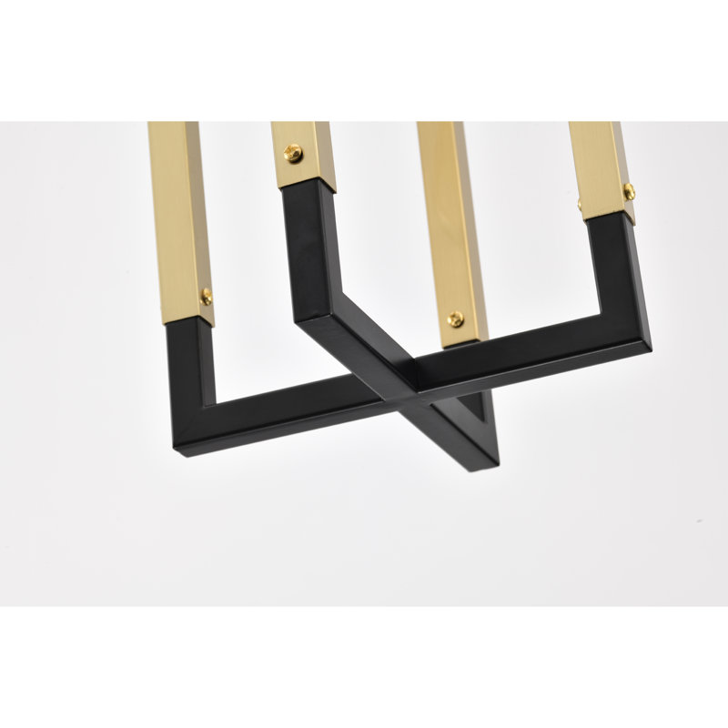 Luminaire suspendu rectangulaire à 1 lumière Figgers