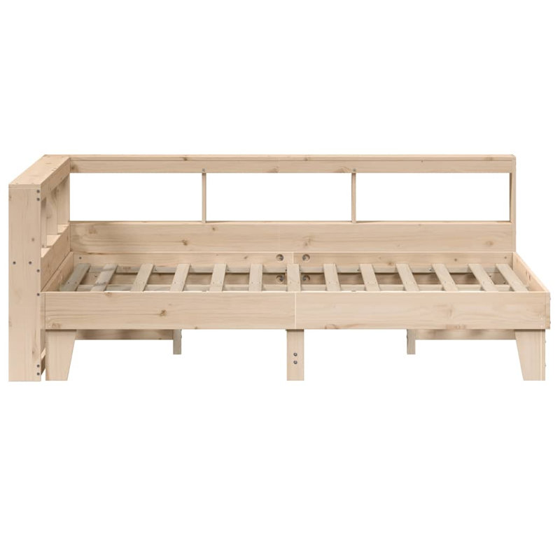 Solid Wood Storage Bed, Double (4'6), Brown