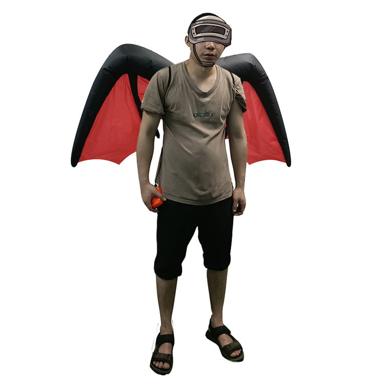 The Holiday Aisle® Halloween Inflatable Bat Wings Costume 