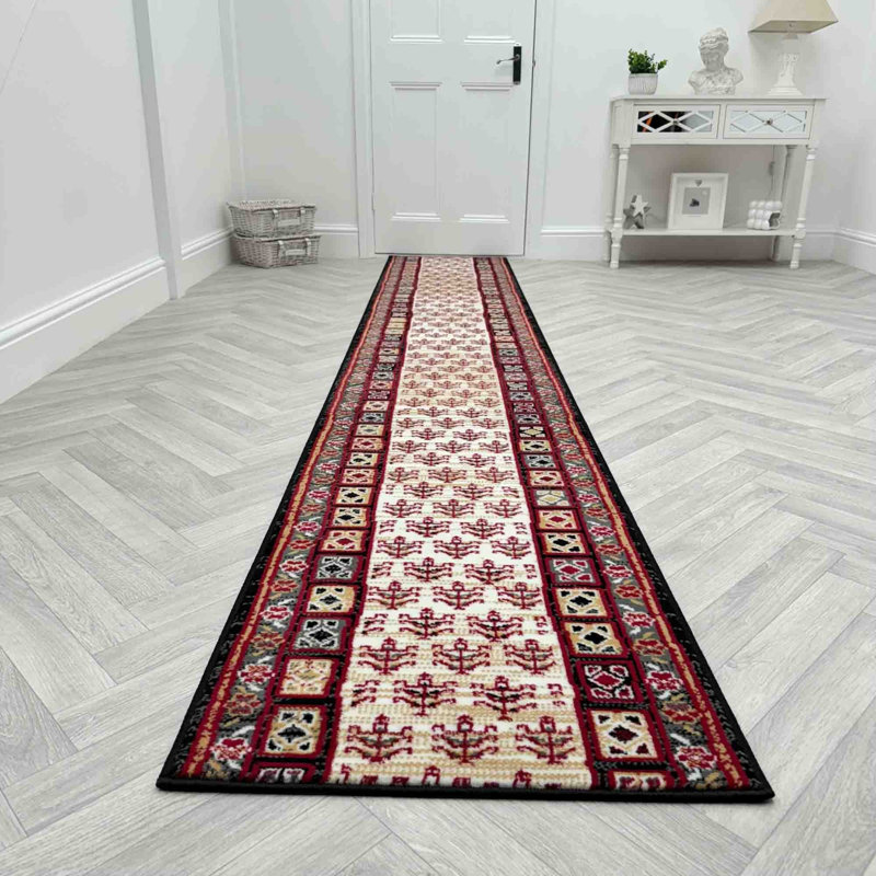 Runner Geometric Area Rug, Runner 60 x 420 cm