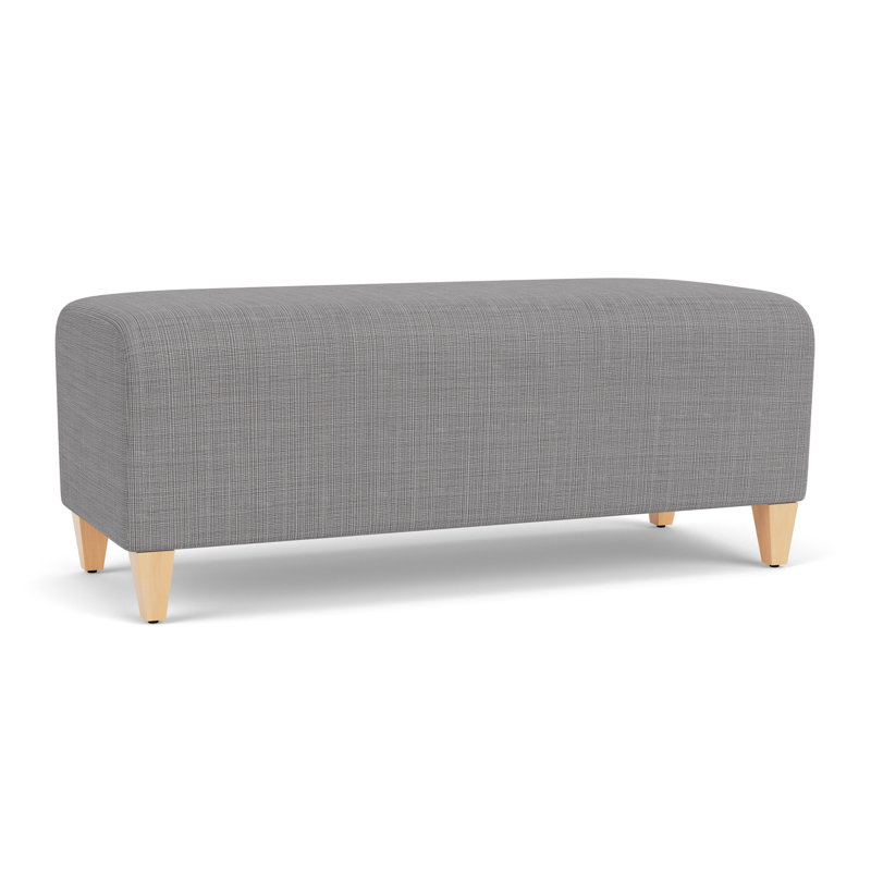 Banc de réception Ravenna, Bois naturel, Gris chambray