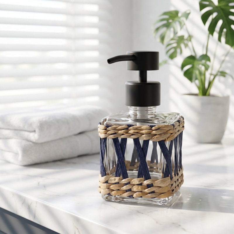 Distributeur d'eau réutilisable en verre transparent