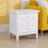 Lausanne White 3 Drawers Nightstand-982162737
