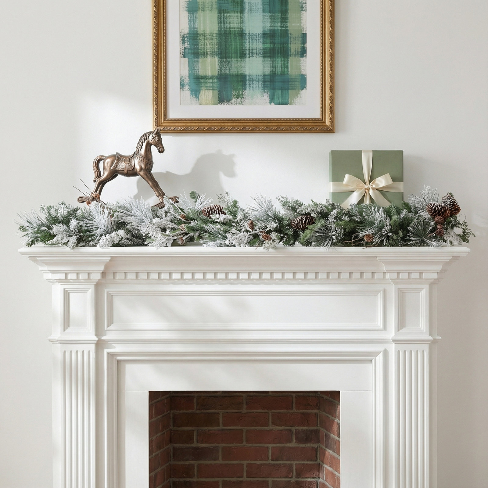 72'' in. Lighted Faux Pine Garland