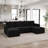 Rafael 4-Seater Modular Sofa Couch Upholstered Storage Sectional Sofa-340759057