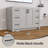48'' x 33.5" Freestanding Solid Wood Bath Vanity Base Stand Alone Bathroom Cabinet with Dovetail Drawer&Soft-Close Door(Assembled)