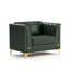 Canapé Chesterfield modulaire de luxe léger avec capitonnage à boutons fait main