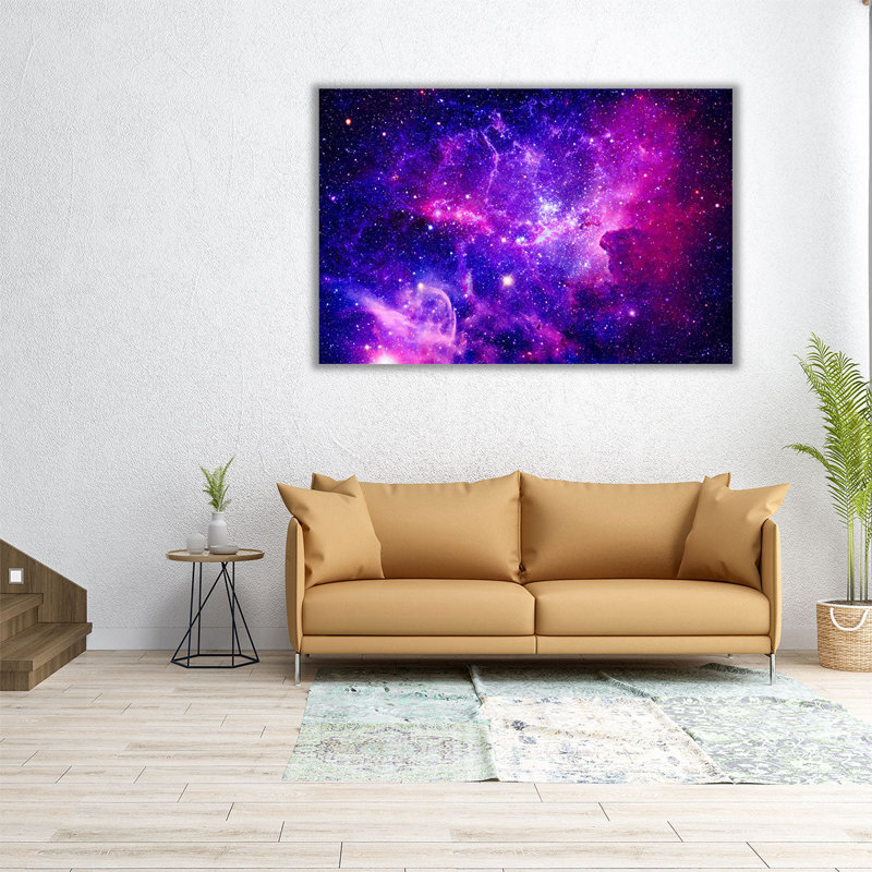 «Bursting Galaxy», reproduction d'art sur toile, H 12 po x l 18 po