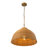 2-Light 20"W Boho Natural Rattan Dome Pendant
