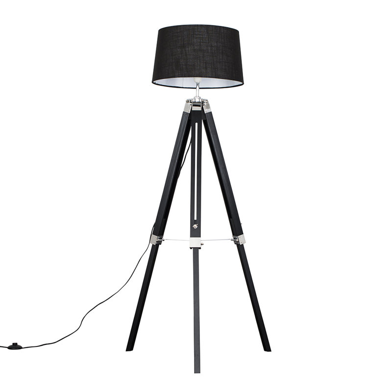 Bella Vista 152cm Tripod Floor Lamp, LED bulb, Black