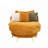 Oversized Reading Chair Upholstered Chaise Lounge Chair Barrel Chair with Ottoman-1063690111