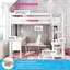 Lit mezzanine simple avec bureau et tablettes Forbes-515592085