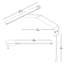 Applique pour tableau DEL fixation sur cadre