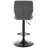 Modern Swivel Adjustable Height Bar Stool in Faux Leather, Metal, Plywood-420845049