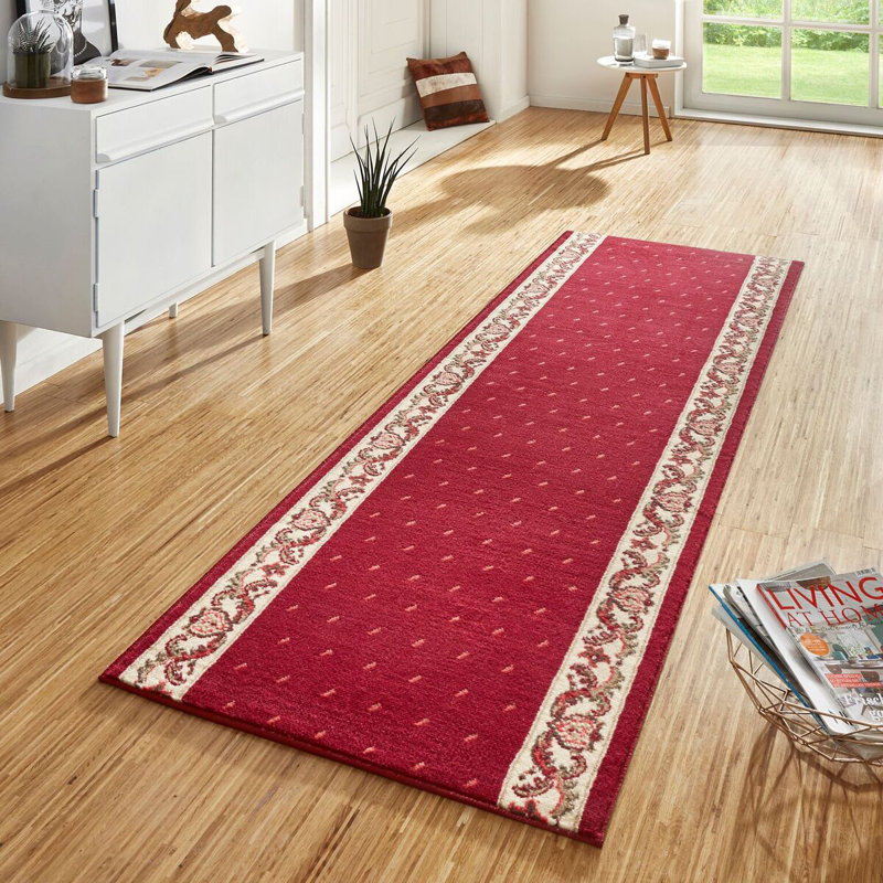 Basic Red Rug, Runner 80 x 350 cm