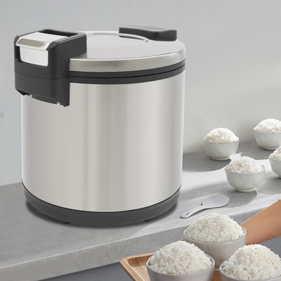 Chauffe-riz électrique 18 l 18,18 po antiadhésif commercial