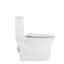 Toilette en céramique une, 1,1 / 1,6, hauteur confort allongée, blanc, couvercle à fermeture douce en céramique T039wt, siège stable