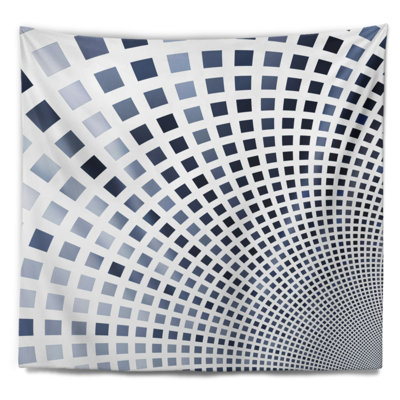 Tapisserie d’illustration abstraite en mosaïque pixels carrés