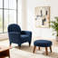Fauteuil relax moderne avec repose-pieds et ottoman - Fauteuil de détente rembourré, fauteuil de lecture d'angle pour petits espaces-134646103