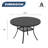 Teressa Round Metal Outdoor Dining Table With Umbrella Hole , 53'' in. W 53'' in. D-779888631-769156511