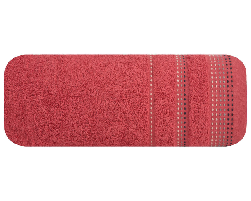 Hostnick Midweight Jacquard Hand Towel, Red