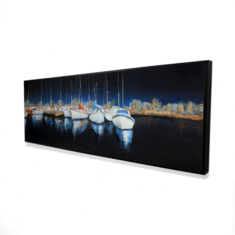 «Evening At The Marina», reproduction sur toile