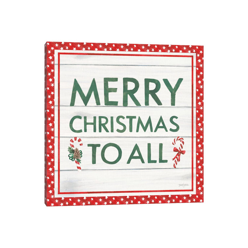 Welcome Christmas Sign by Jenaya Jackson - Wrapped Canvas Gallery-Wrapped Canvas Giclée, 66.04 cm H x 66.04 cm W