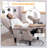 Massage Recliner Sofa with Heat Function, Remote Control,