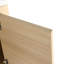 Meuble-lavabo mural 36 po avec lavabo en céramique blanche, petites tablettes de rangement et 1 porte à fermeture en douceur, contreplaqué avec charnières de fermeture, 45 poignées à bord incliné