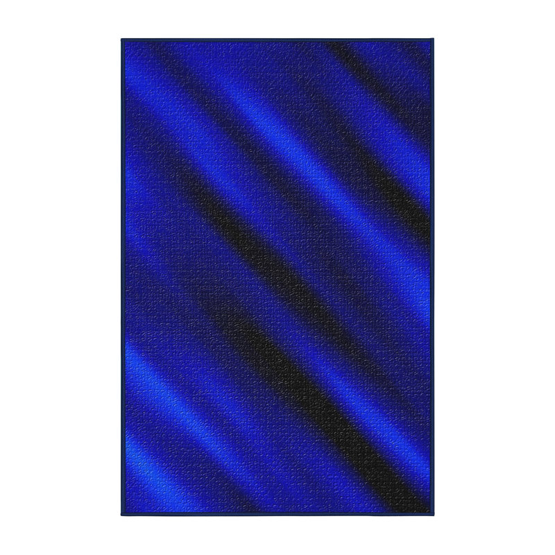 Tapis bleu Cordage, Rectangle 3 pi x 5 pi