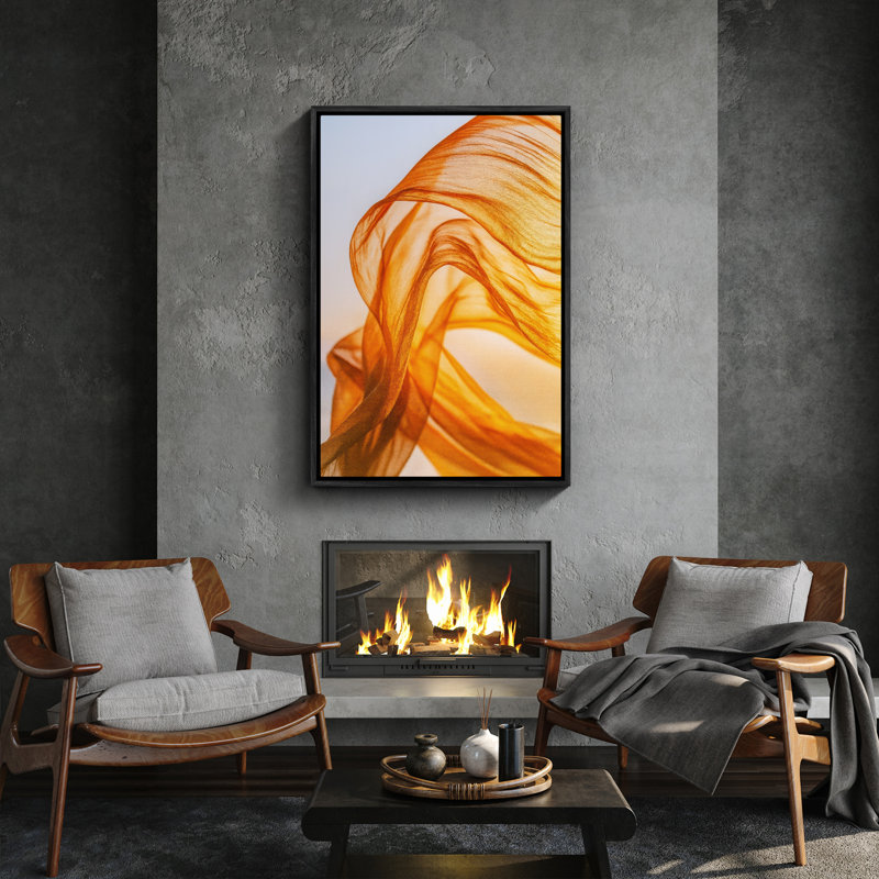 Art mural encadré abstrait rétro antique classique pour chambre à coucher, Noir, H 24 po x l 16 po