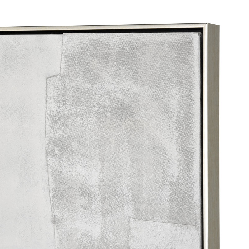 Whiten I, art mural abstrait encadré