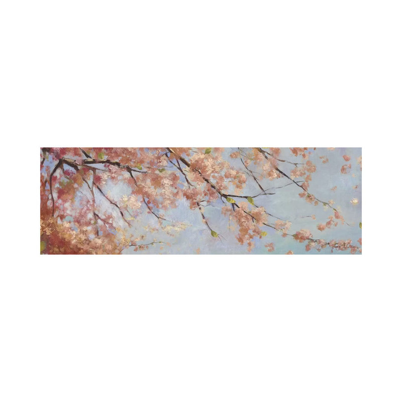 Osaka Blossoms II by Asia Jensen - Wrapped Canvas Panoramic Painting