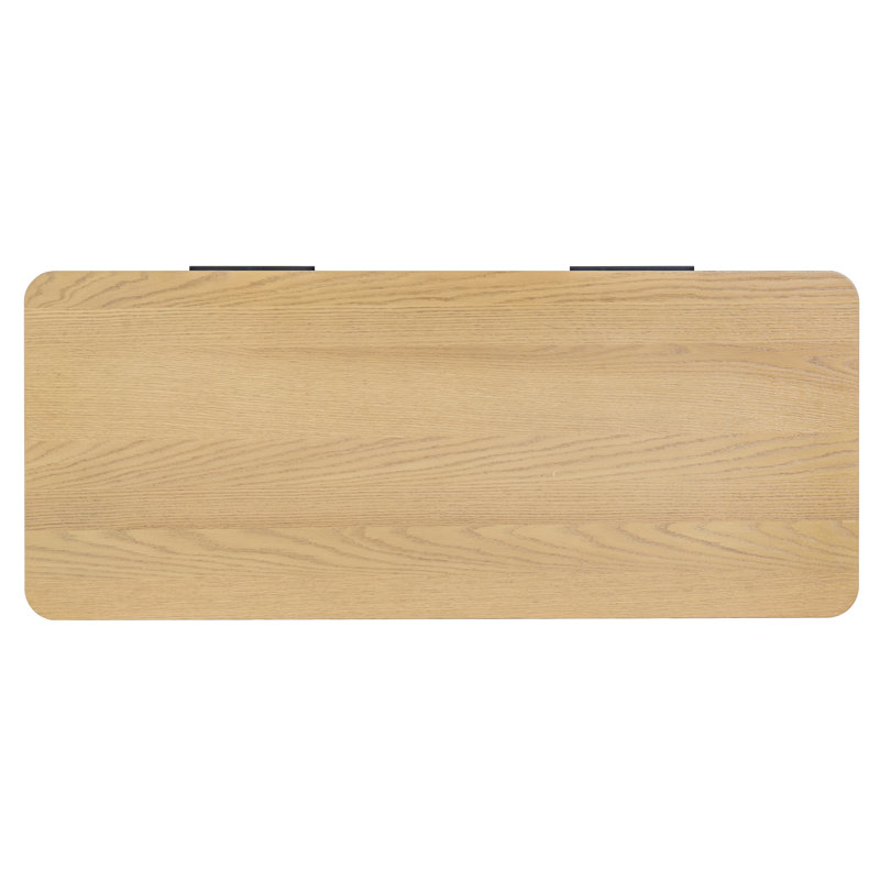 Gabrietta Solid + Manufactured Wood Writing Desk, Natural
