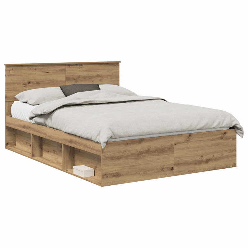 Bed Frame, Kingsize (5'), Artisian Oak