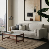 Jasmeet Genuine Marble Solid Wood Coffee Table